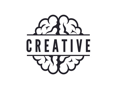 Creative Brain Logo branding design graphic design illustration logo ui ux vector