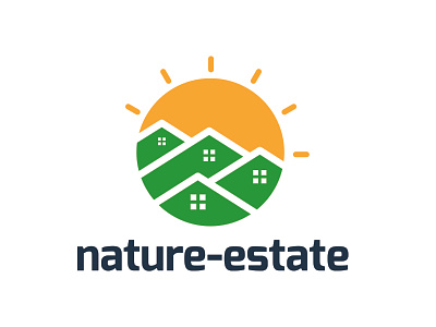 Nature Estate Logo branding design graphic design illustration logo ui ux vector