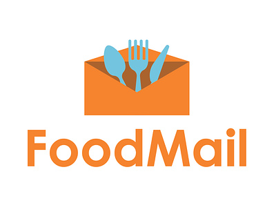 Food Mail Logo branding design graphic design illustration logo ui ux vector