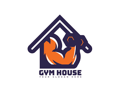 Gym House Logo branding design graphic design illustration logo ui ux vector