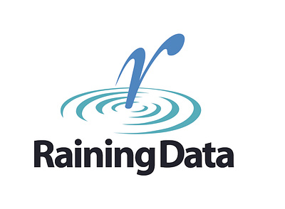 Raining Data Logo branding design graphic design illustration logo ui ux vector