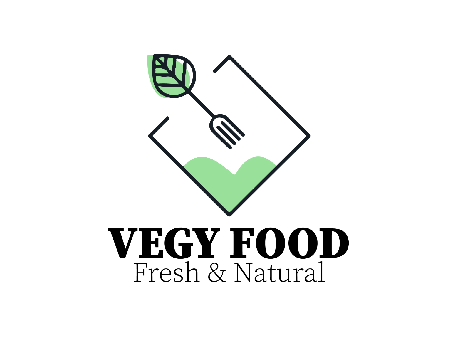 Vegy Food Logo by Fazeel Ejaz on Dribbble