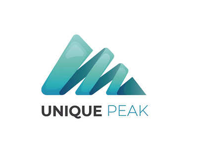 Unique Peak Logo branding design graphic design illustration logo ui ux vector