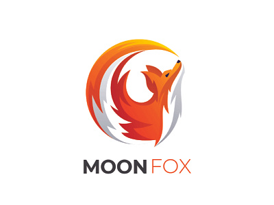 Moon Fox Logo branding design graphic design illustration logo ui ux vector