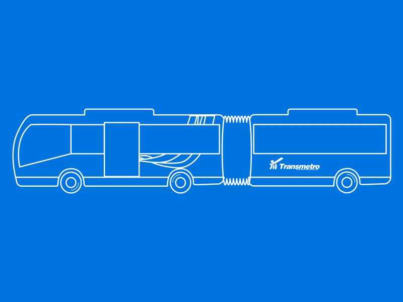Transmetro Loop after effects bus loop mograph public transport