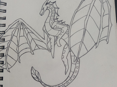 A wings of fire style dragon