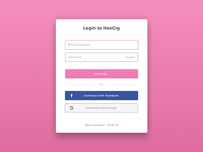 Login | HexGig