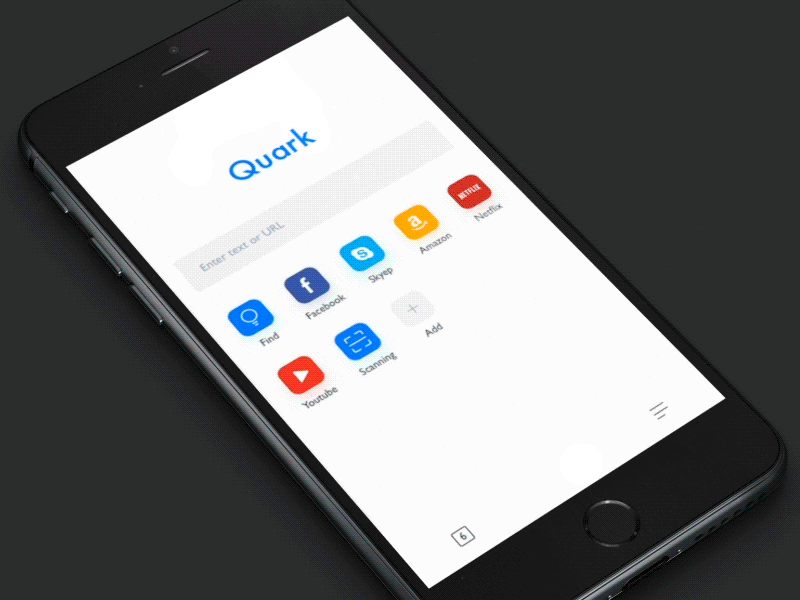 Quark Redesign app blog browser clean colors grid minimalism type typography
