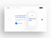 Quark Landing page