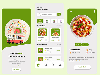 Food Delivery Mobile App UI Design app grap ui