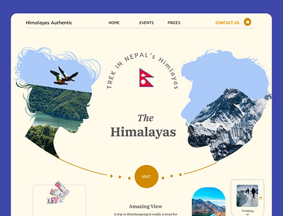 Landing page design for, Travel and Tourism design graphic design ui ux