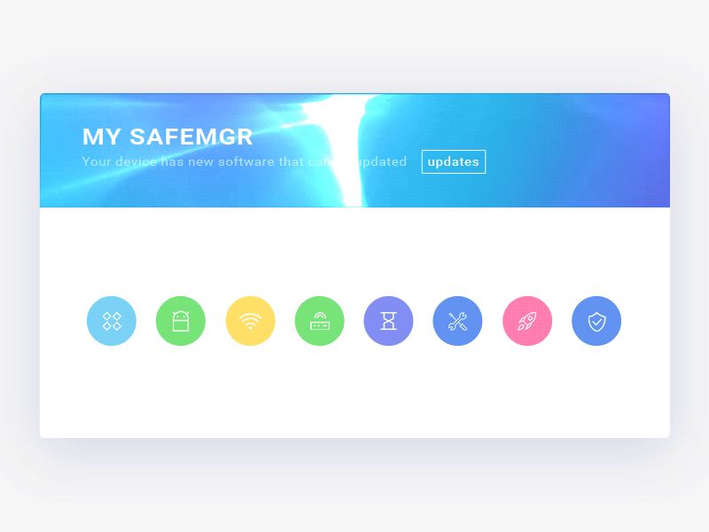 Interfacial dynamic effect ui