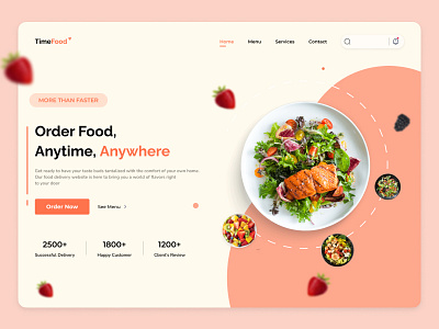 Food Delivery - Landing Page Design