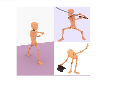 3D - Wood Man