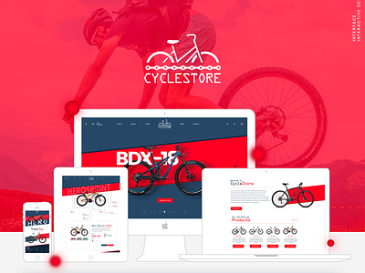 UI/UX - Cycle Store Website animation app branding design graphic design illustration logo motion graphics typography ui ux vector