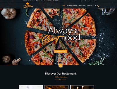 UI/UX - Foodies Website 3d animation app branding design graphic design illustration logo motion graphics typography ui ux vector