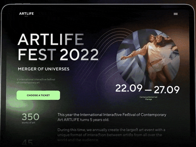 Artlife Fest 2022 3d animation art creative design graphic design motion graphics
