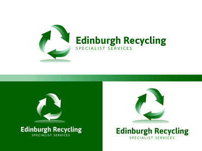 Brand Identity Design branding design environment gradient graphic design green logo recycle vector
