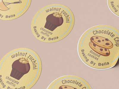 Sticker Design | Label Design baking design graphic design illustration label personal sticker vector