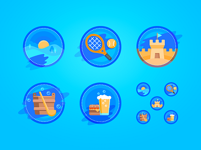 Izbushka icons illustration vector