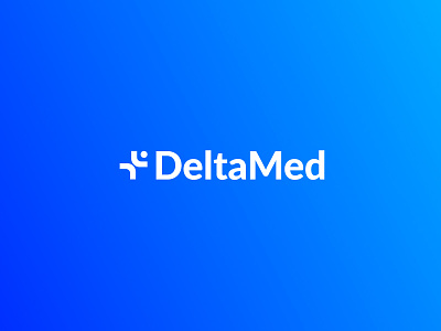 DeltaMed . 2d branding creative design flat logo minimal simple vector