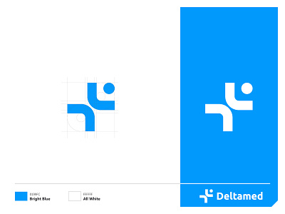 Deltamed brand brand and identity branding design flat logo refined vector