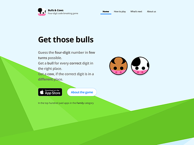 Bulls & Cows Website website