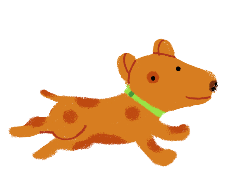 Dog dog doodle gif illustration run