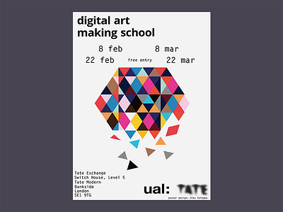 Digital Art Making School art colour design event poster events graphic design poster visual design