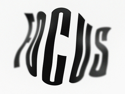 Focus depth of field experiment design experimental font graphicdesign photoshop type typeface typogaphy