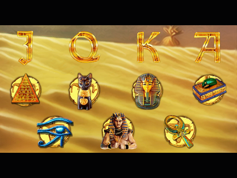 Symbol animation - Pharaoh's Glory animated egypt game icons letter machine pharaoh scarab slot symbols video wild