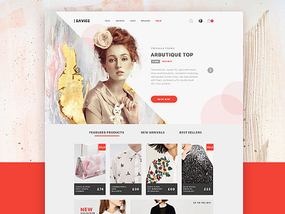 Saviee Ecommerce Website ecommerce fashion shopping website design