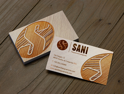 Business card for customer "Sani carpentry" business card businesscard corporate corporate identity print