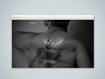 Website for "The Max tattoo" studio css html tattoo web design website wordpress wordpress theme