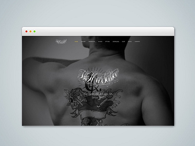 Website for "The Max tattoo" studio