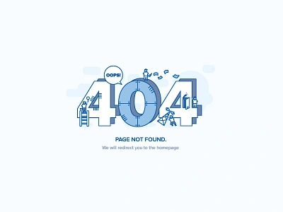 Oops! error error 404 illustration page not found