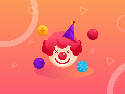 Clown design illustration vector