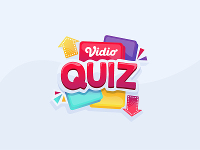 Vidio Quiz Logo branding design illustration logo vidio
