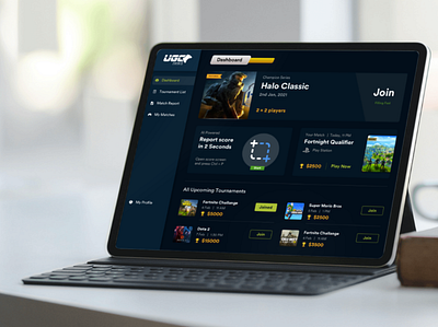 Esports app dashboard for players branding dashboard dashboard ui dashboard ux dashboardapp esport esports fortnite game halo classic reports tournament user interface