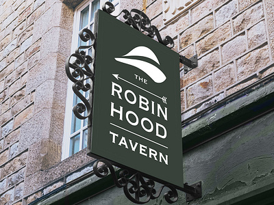 Robin Hood Tavern bar branding graphic design identity logo pub shop sign tavern
