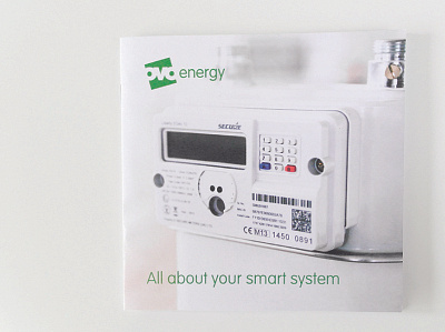Smart Meter Booklet cover energy graphic design print print design