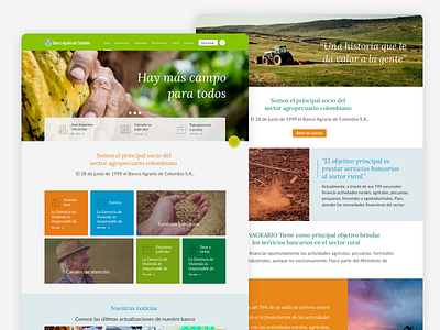 Banco Agrario Redesign colors redesign ui ux website