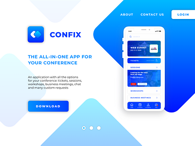 Confix Conference App app conference prototype ui ux