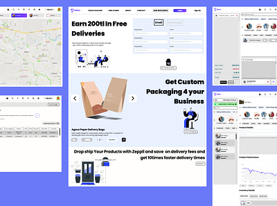 Zeppli - Merchant View app design graphic design ui ux