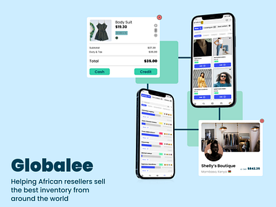 Globalee app graphic design ux