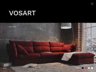 VOSART furniture furniture store interface nikitashubinru ui ux uxui web design