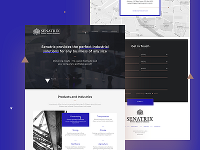 Senatrix design landing marketing site web webdesign webdevelopment