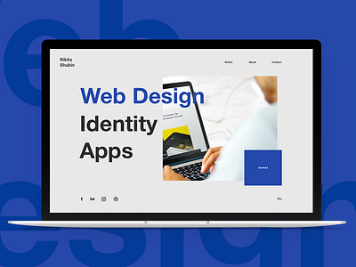 Personal behance design dribbble landingpage nikitashubinru noxxdesign revision site web webdesign webdesigner webdevelopment