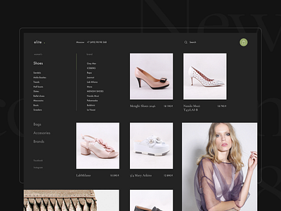 Elite Concept. Categorie design nikitashubinru site ui uidesign uiux uiux design uxui web webdesign webdesigner