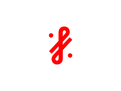 Jk Monogram jk line monogram red